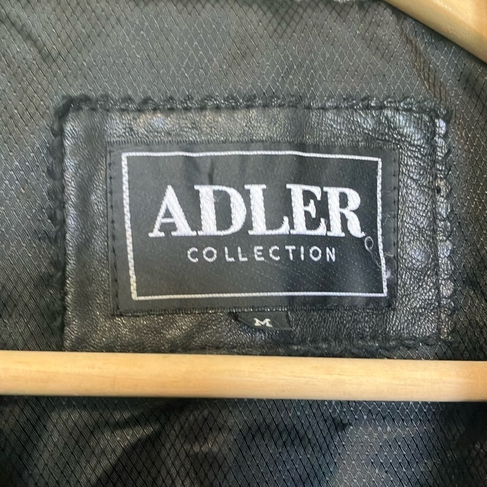 Adler Women's Black Lamb Skin Leather Jacket - Picture 2 of 7